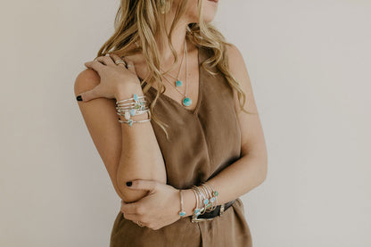 Turquoise Wrap Necklace (Royston Ribbon)
