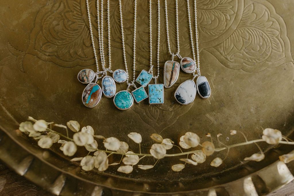 Turquoise Wrap Necklace (Golden Hill)