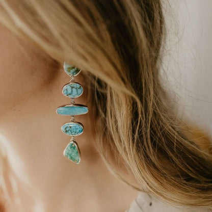 Cascade Statement Earring (Multi Stone)