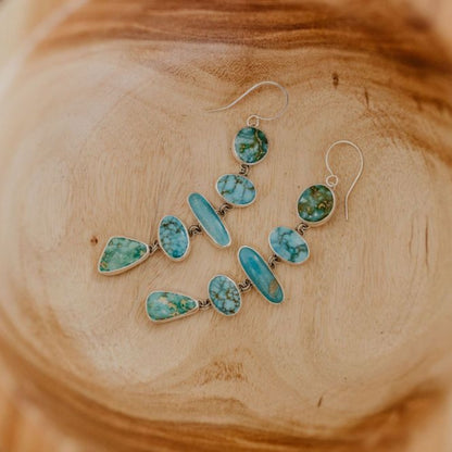 Cascade Statement Earring (Multi Stone)