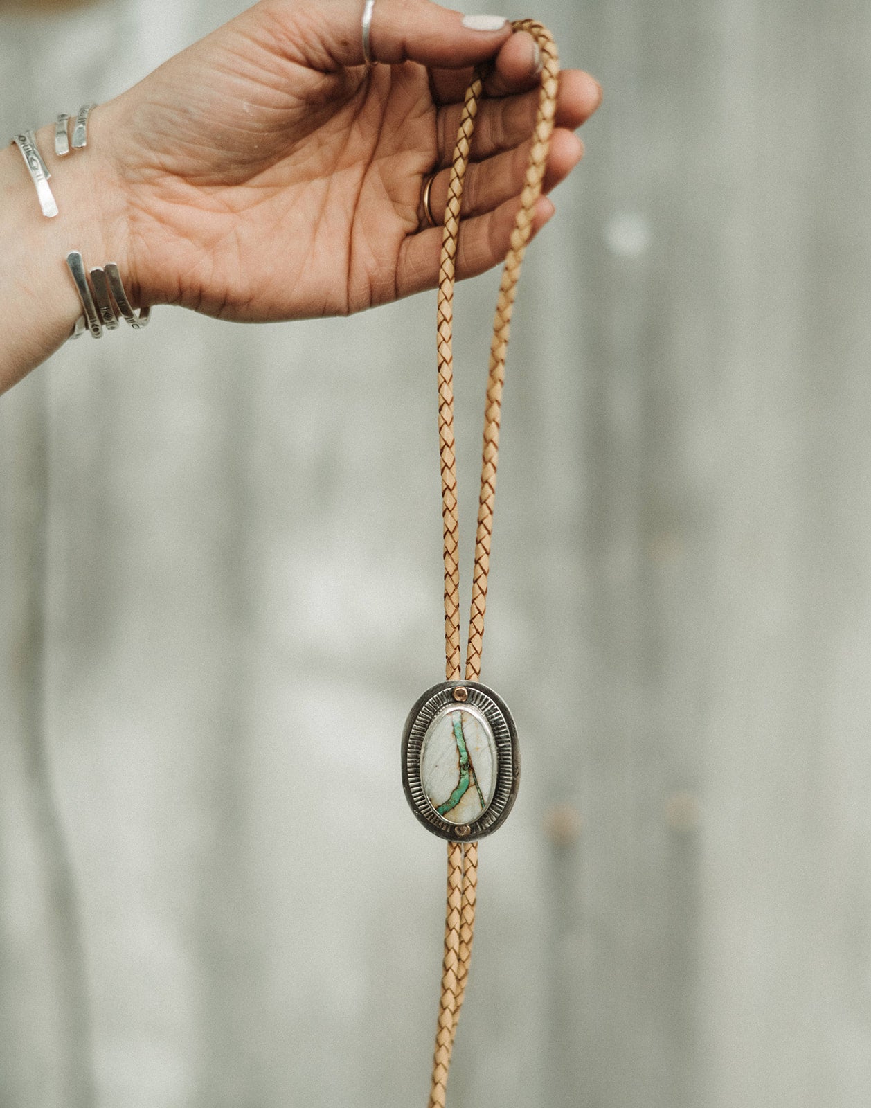 Sundial Bolo Tie (Royston Ribbon)