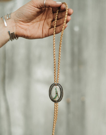 Sundial Bolo Tie (Royston Ribbon)