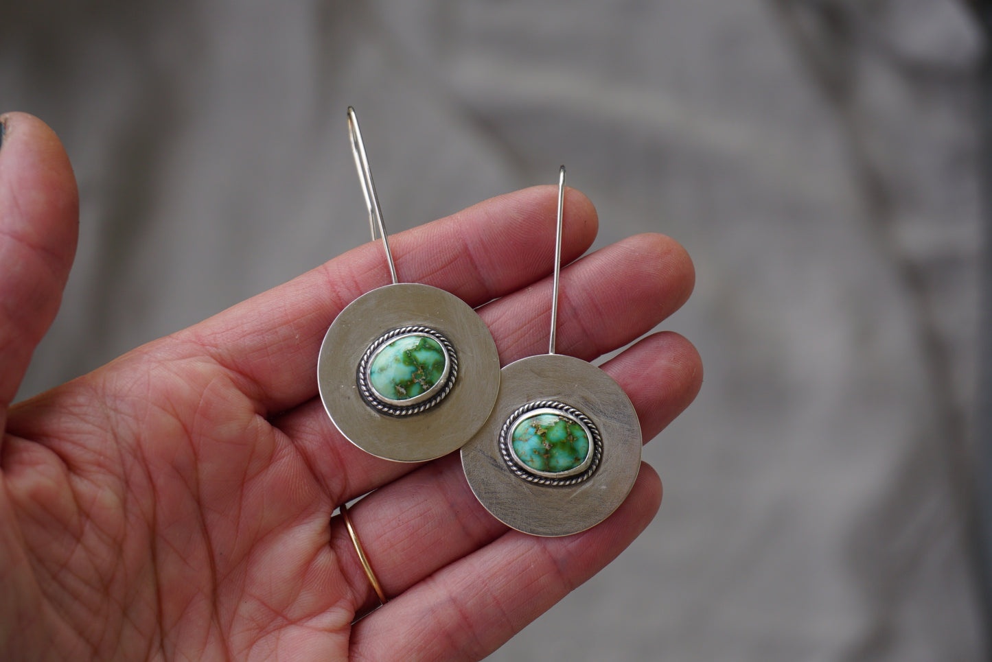 Medallion Drop Earring (Sonoran Gold)