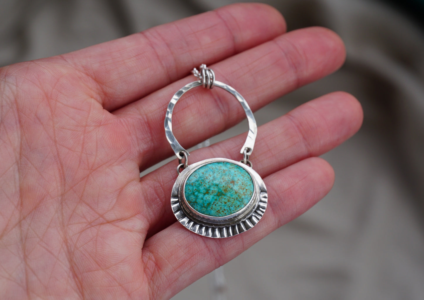 Riverbend Necklace #1 (Turquoise Mountain)