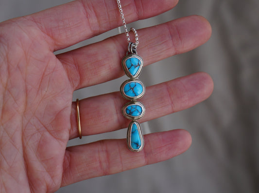 Kingman Turquoise Bar Necklace